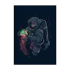 poster astronaute meduse