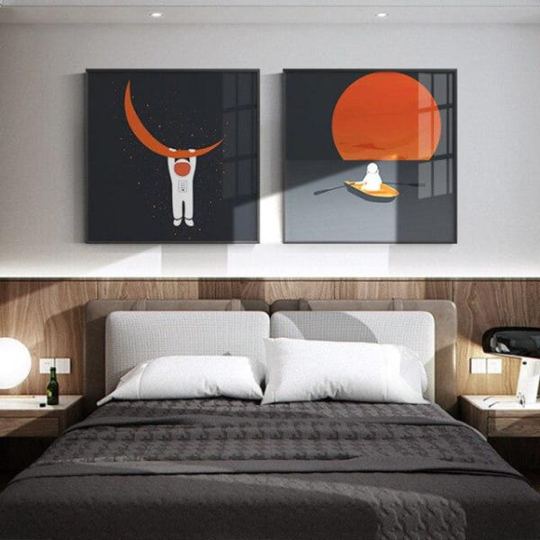 poster-astronaute-orange-univers poster-astronaute-orange-univers