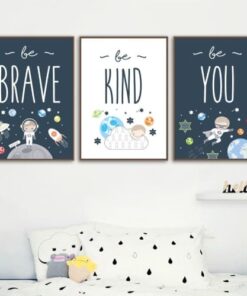 poster astronaute chambre bebe