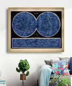 affiche du ciel vintage