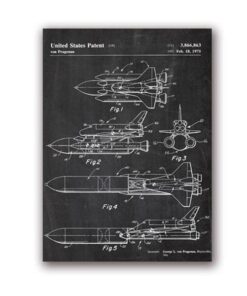 poster-plan navette spatiale