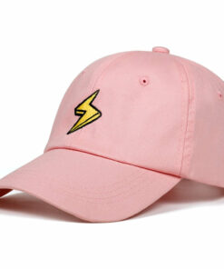 casquette eclair rose