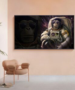 poster singe astronaute