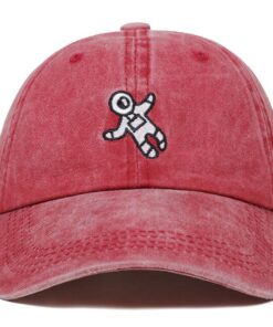 casquette astronaute vintage rouge