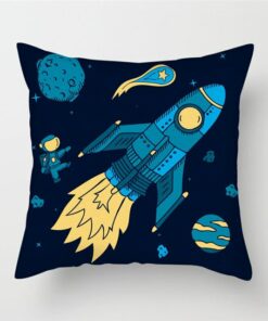 Housse de Coussin Vaisseau Espace