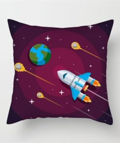 Housse de Coussin Fusée Galactique