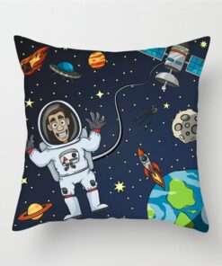Housse de Coussin Astronaute en Apesanteur