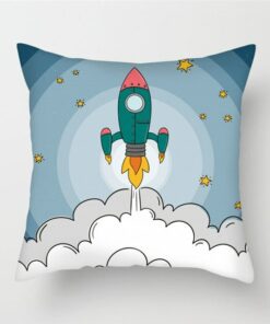 Housse de Coussin Petite Fusée