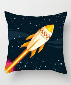 Housse de Coussin Fusée Spatiale
