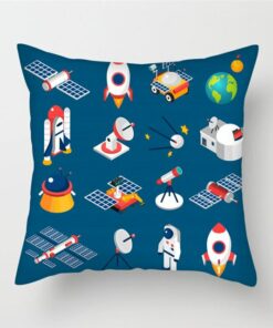 Housse de Coussin Spatial