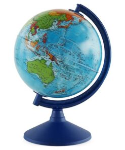 globe terrestre ancien bleu