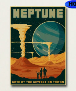 Poster Nasa Retro Neptune