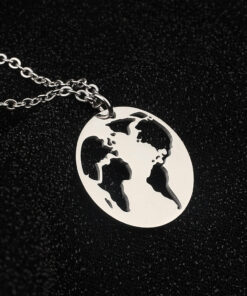 collier terre argent