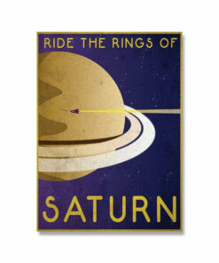 Poster Nasa Vintage Saturne