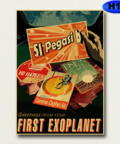 Poster Nasa Carte Postal Futuriste