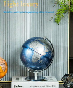 globe terrestre orange