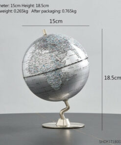 globe terrestre gris
