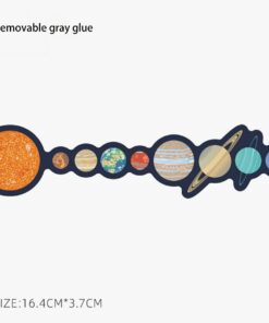 Sticker systeme solaire minimaliste