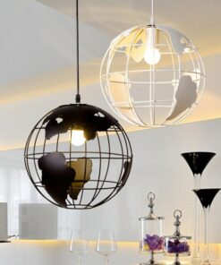 globe terrestre lampe murale