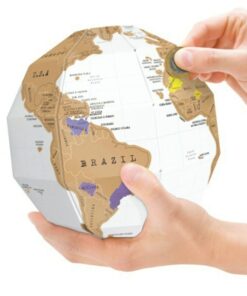 globe terrestre a gratter