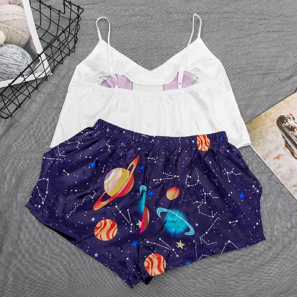 pyjama pyjama espace femme planete