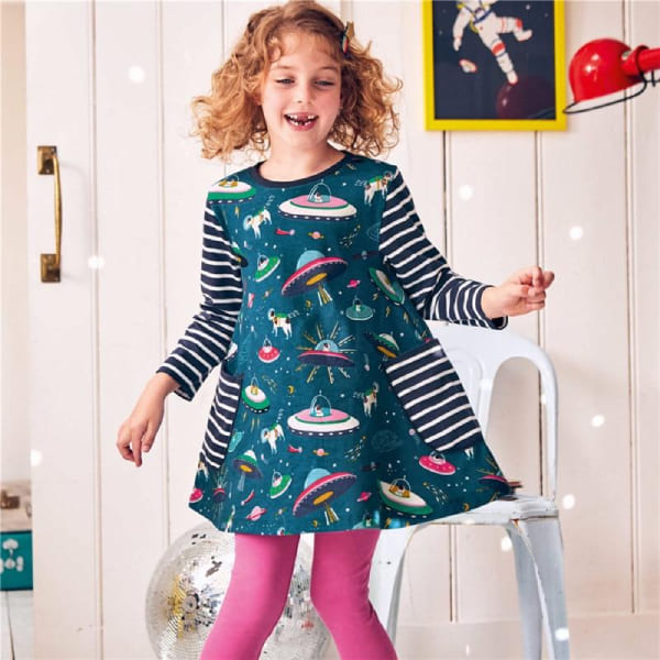 robe-fille-espace robe enfant espace