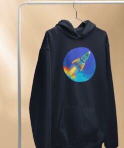 sweat fusee galactique bleu