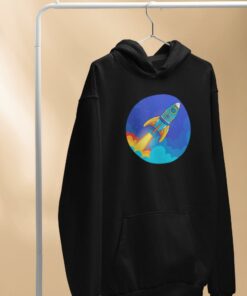 sweat fusee galactique noir