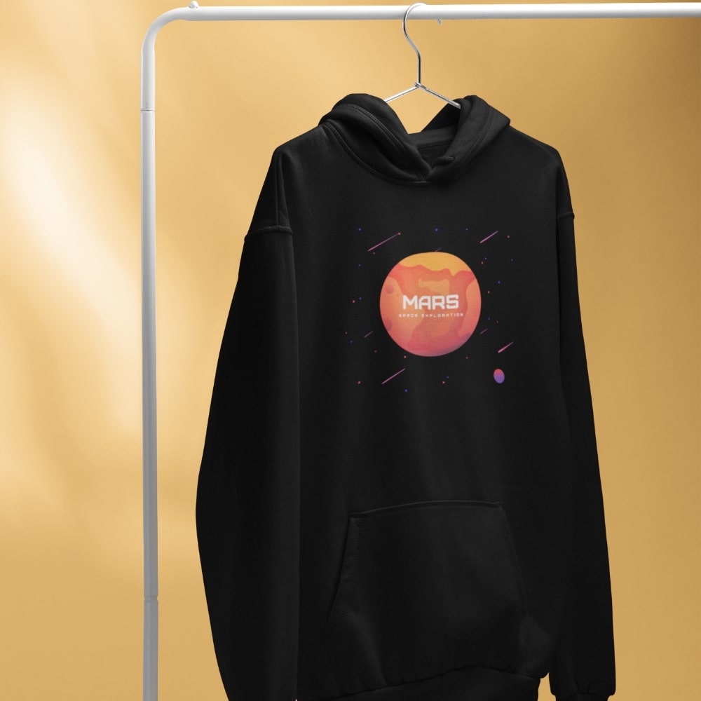 sweat-mars-space-exploration-noir-le-petit-astronaute sweat mars space exploration noir