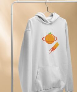 sweat planete saturne blanc