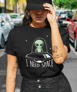 t shirt alien femme