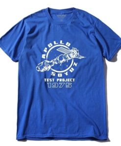t shirt apollo soyouz bleu