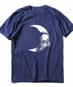 t shirt astronaute cachette secrete bleu