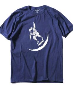 t shirt astronaute fun bleu