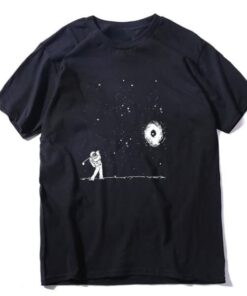 t shirt astronaute golf