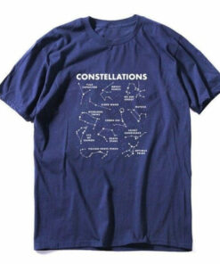 t shirt constellation bleu marine