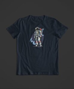 t shirt cosmonaute bleu