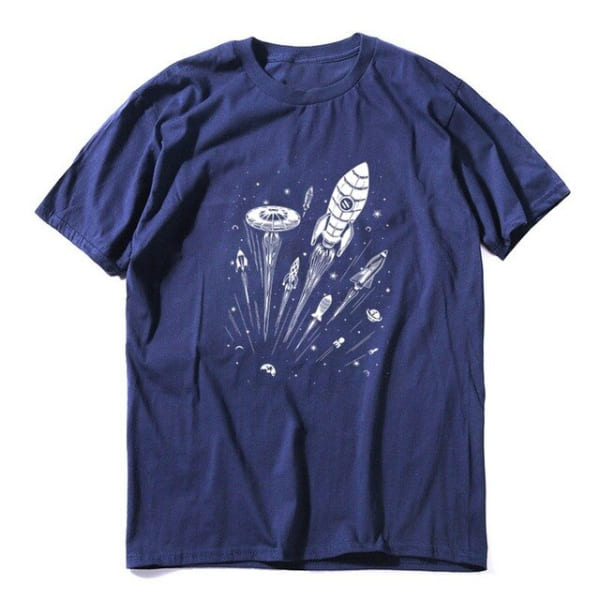 t-shirt-fusee-bleu-marine t-shirt-fusee bleu marine
