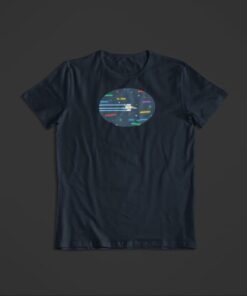 T Shirt Fusée Spatiale bleu