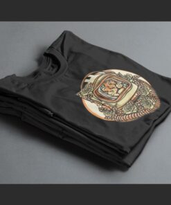t shirt imprimé tigre noir