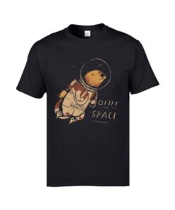 t shirt loutre astronaute