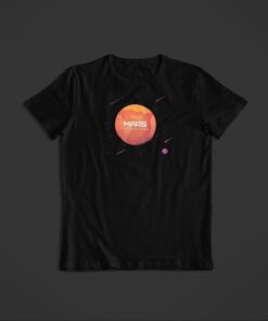 t shirt mars exploration noir