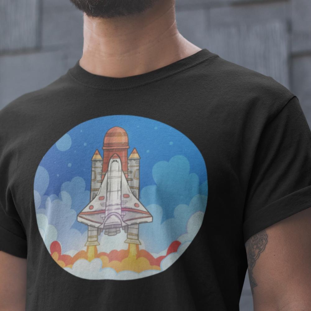t-shirt-navette-spatiale-le-petit-astronaute t shirt navette spatiale