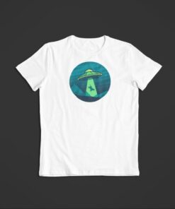 t shirt ovni ufo blanc