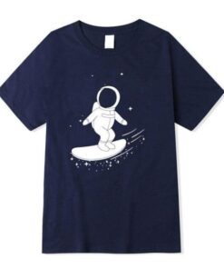 t shirt petit astronaute planche bleu