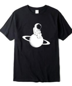 t shirt petit astronaute saturne