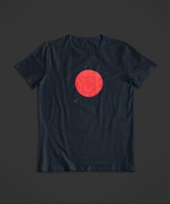 T Shirt planete mars bleu