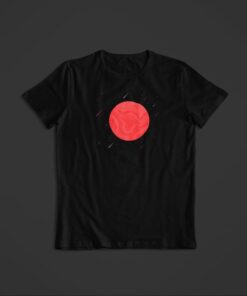 T Shirt planete mars noir