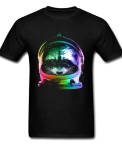 t shirt raton laveur astronaute