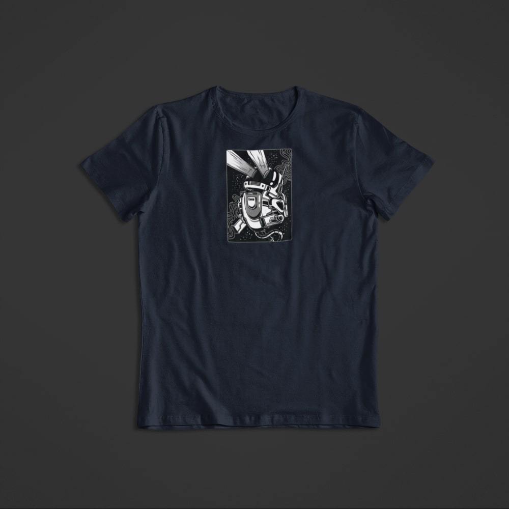 t-shirt-robot-bleu-le-petit-astronaute T Shirt Robot bleu